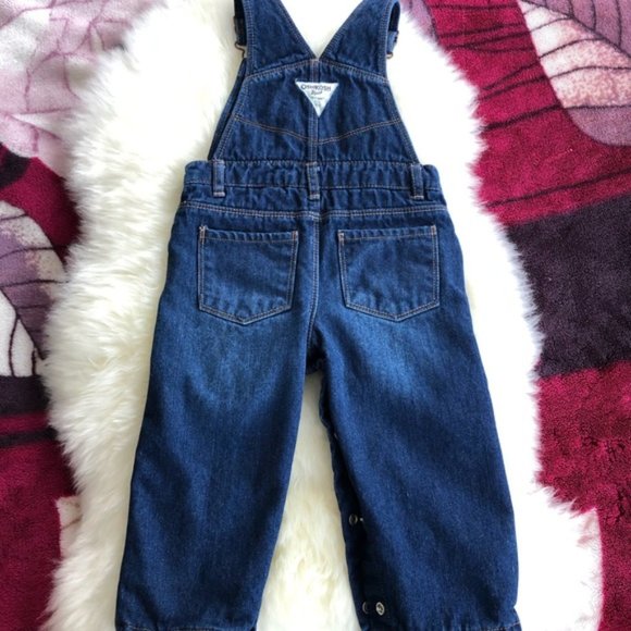 OshKosh B'gosh 18 M Flannel-Lined Jean Overall - Picture 5 of 7